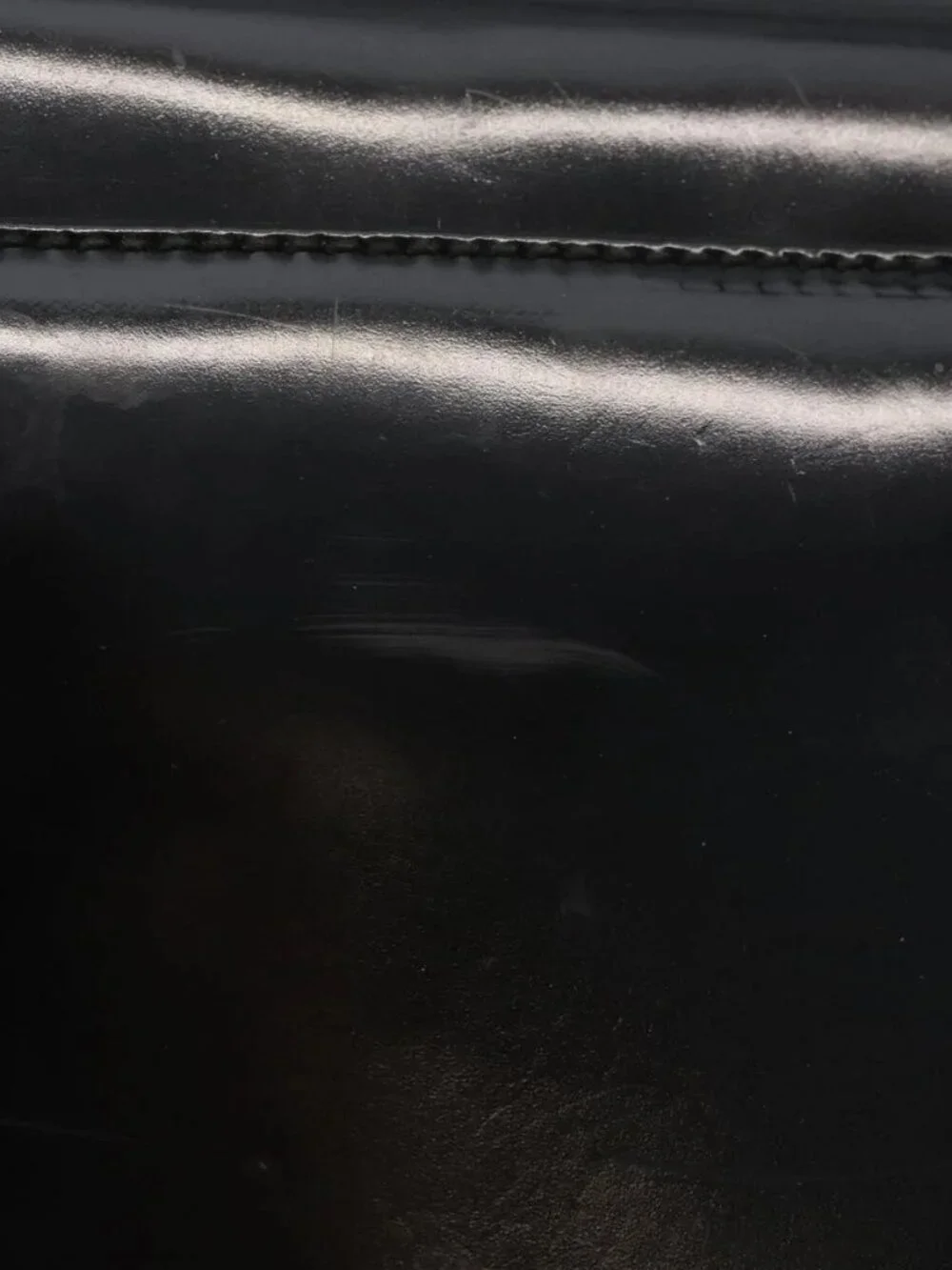 GUCCI Hand Bag Patent leather Black Silver 018 123 1003 Auth